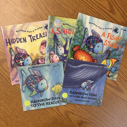 Book lot set rainbow fish - lot,